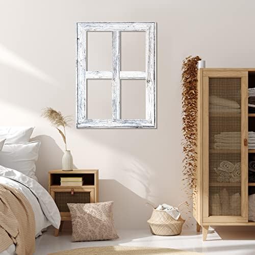 Qunclay 6 Pcs Rustic Wall Decor Set White Farmhouse