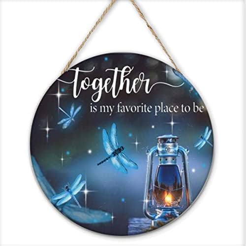 Allijune Dragonfly Together is My Favorite Place to Be Wall Hanging