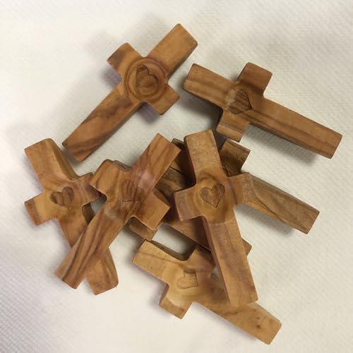 Cross My Heart Encouragement Gift Wooden Cross for Anxiety Relief