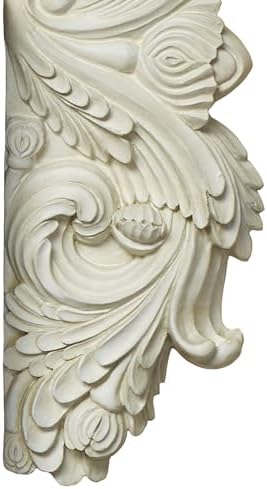 Touch of Class Acanthus Corner Wall Ornament Pair Ivory