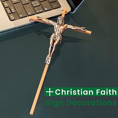 DCCXN 10 Inch Antique Copper Crucifix Wall Decor