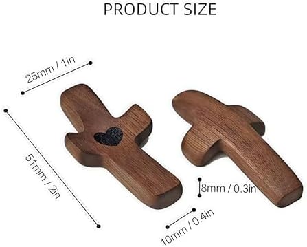 Quzzy 3Pcs Wooden Cross Wall Fidget Stress Relief