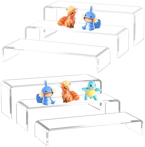 Acina 6Pcs Acrylic Display Risers for Collectibles