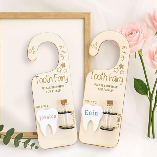 Personalized Tooth Fairy Door Hanger for Kids