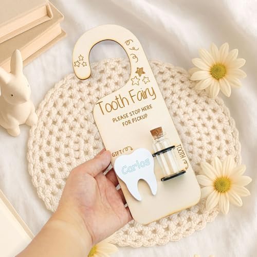 Personalized Tooth Fairy Door Hanger for Kids