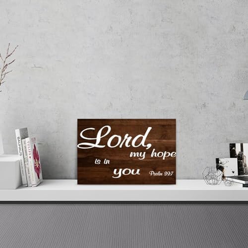 Psalm 397 Lord My Hope Is in You Wood Wall Sign