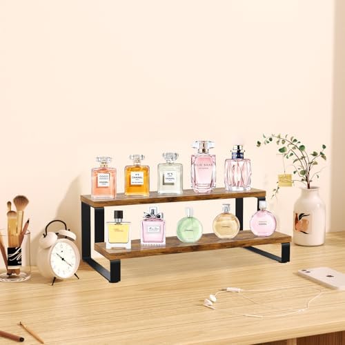 ELITEROO 2 Tier Wooden Display Riser Stand