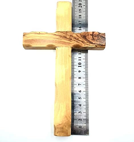 Zuluf Wall Hanging Olive Wood Cross Hand Carved Home Decor