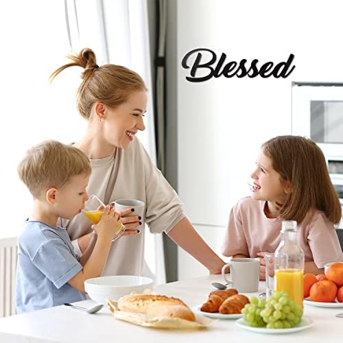 Wood Blessed Sign for Home Decor