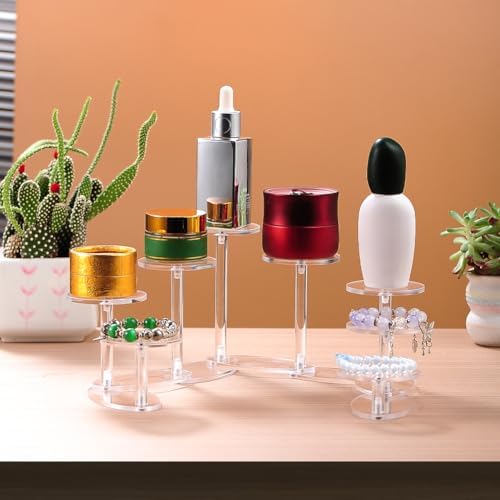 Acrylic Display Riser Stands 8-Tier Adjustable
