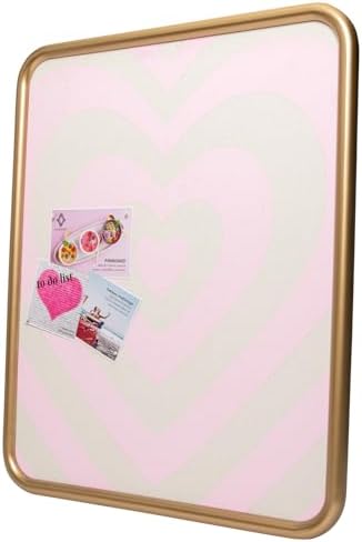 CONCEPTS Framed Canvas Bulletin Board with Gold Frame