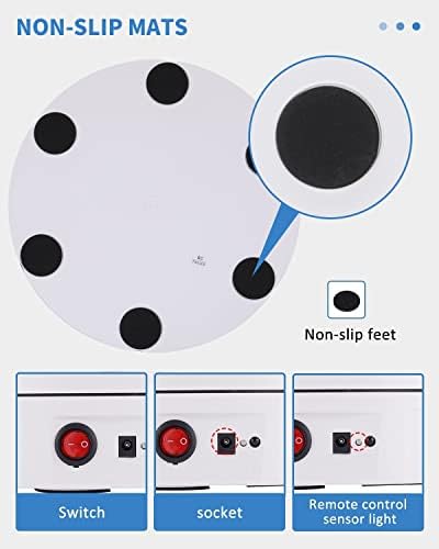 JAYEGT 360 Degree Electric Rotating Display Stand