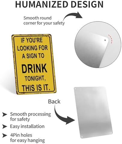 Funny Bar Signs For Home Bar Man Cave Decor