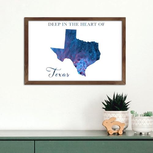 Galaxy Stars Wall Decor Sign 8x12in Rustic Wood Framed Art