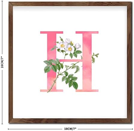 Rustic Wood Framed Printed Sign Wall Art for Front Porch