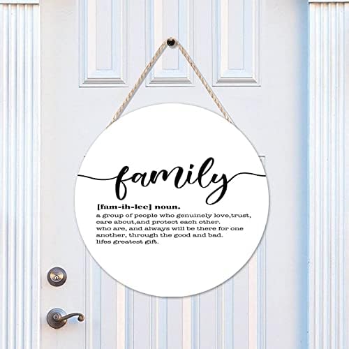 Funny Noun Dictionary Family Front Door Hanger Inspirational Quote Sign
