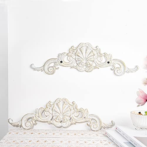 Sungmor 2PC Cast Iron Fleur De Lis Wall Decor