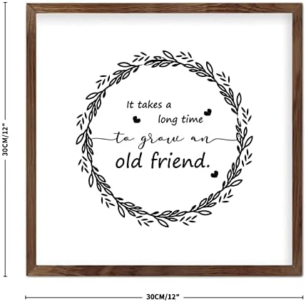 Rustic Wooden Wall Art Sign 12x12 Friend Appreciation Decor