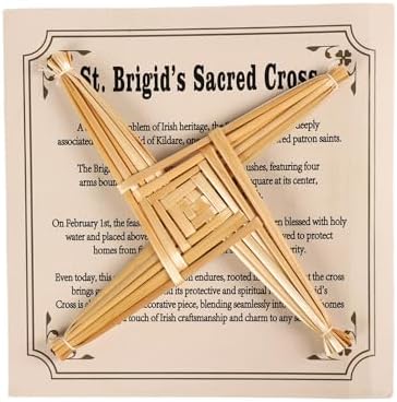 St Brigids Wall Cross 8 Inch Irish Decor