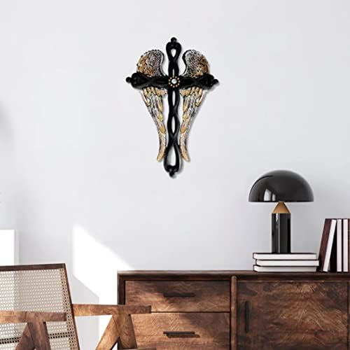 TALPGOD Angel Wings Wall Cross Decor Sculpture