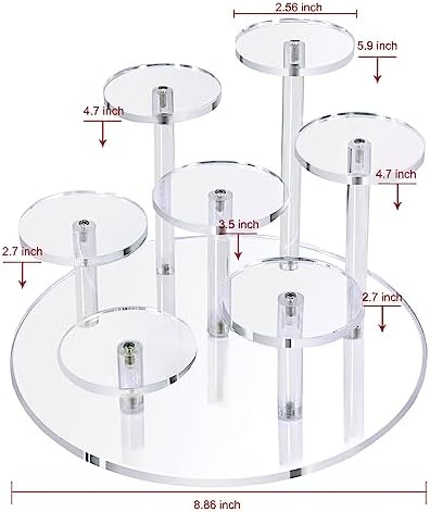 7-Tier Acrylic Display Stand for Figures and Collectibles