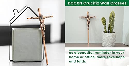 DCCXN 10 Inch Antique Copper Crucifix Wall Decor