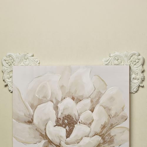 Touch of Class Acanthus Corner Wall Ornament Pair Ivory