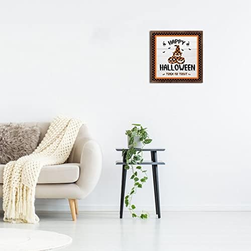 Happy Halloween Wood Framed Wall Decor Sign