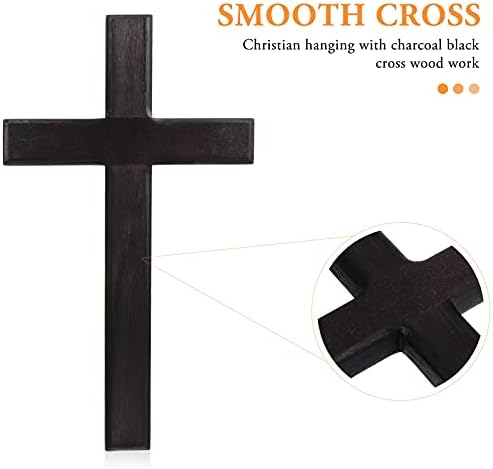 BESPORTBLE Wooden Cross Wall Decor Holy Jesus Decoration