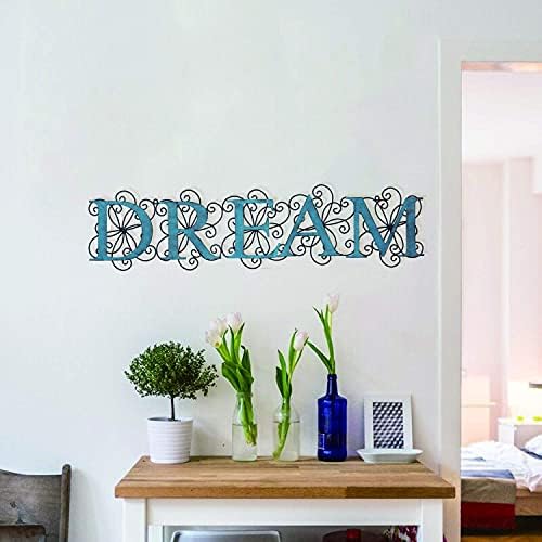 Joveco 32 Inches Metal Wall Decor Dream Signs