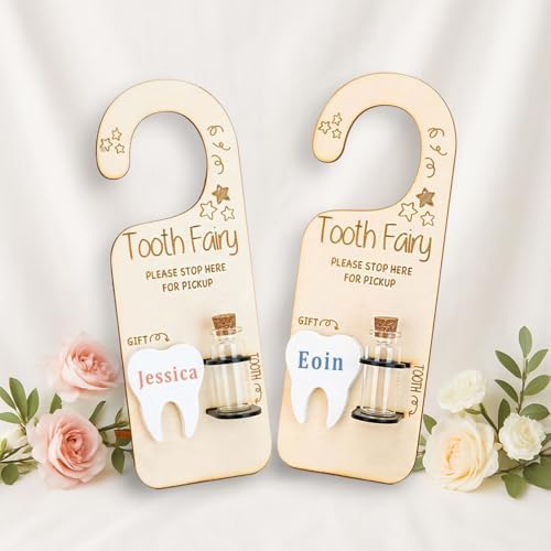 Personalized Tooth Fairy Door Hanger for Kids