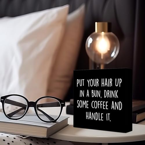 Wuzyou Inspirational Wooden Block Sign 5x5x1 Inch