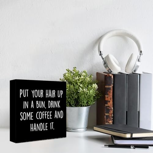 Wuzyou Inspirational Wooden Block Sign 5x5x1 Inch