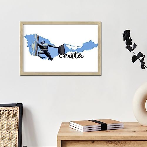 Inspirational Wood Framed Printed Sign 8x12in