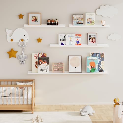 Fun Memories 48 Inch Floating Shelf Set of 4