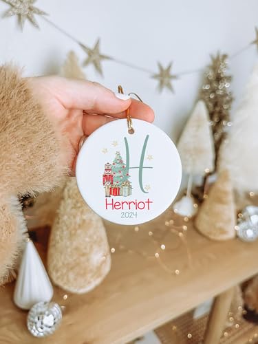 Personalized Ceramic Nutcracker Ornament with Custom Name