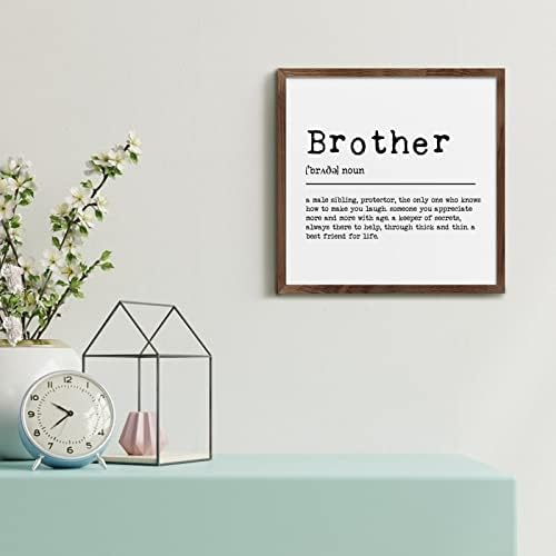 Brother Word Definition Meaning Wood Framed Wall Art