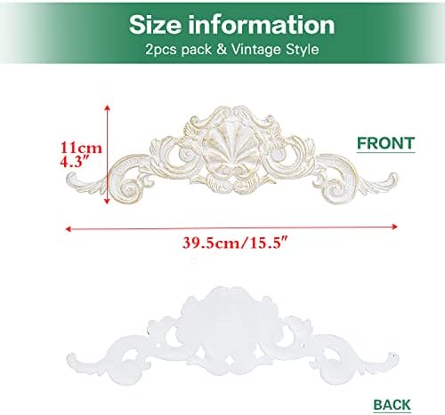 Sungmor 2PC Cast Iron Fleur De Lis Wall Decor