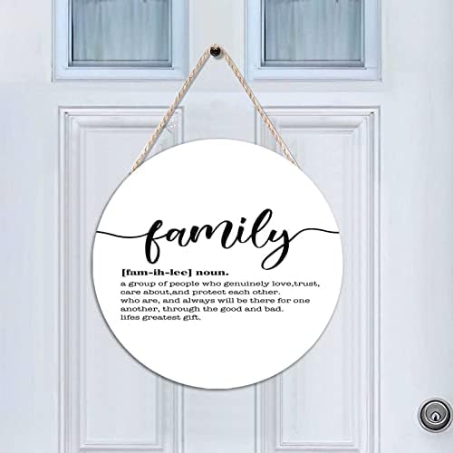 Funny Noun Dictionary Family Front Door Hanger Inspirational Quote Sign