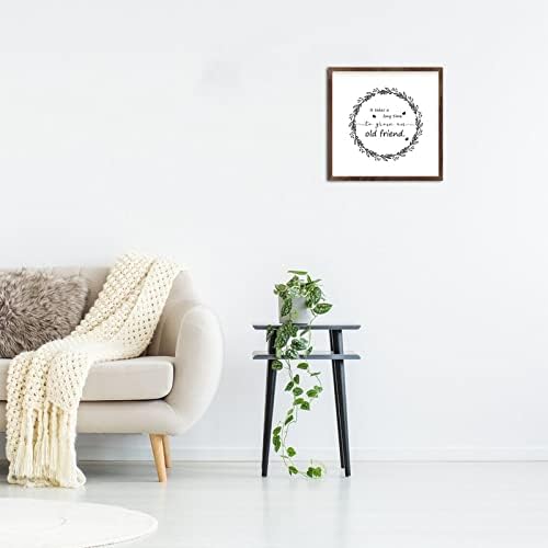 Rustic Wooden Wall Art Sign 12x12 Friend Appreciation Decor