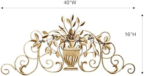 Touch of Class Urna Toscana Wall Grille Aged Gold 40 Inches Wide