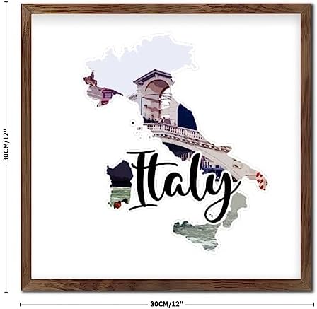 Wood Framed Printed Sign for Entryway and Bathroom Decor