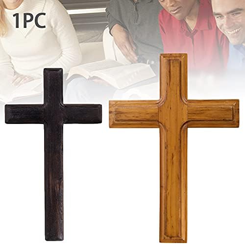 Kakalote Black Wooden Wall Cross Christian Decor