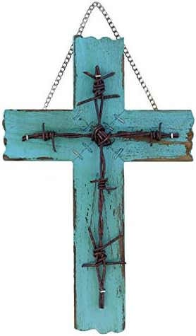 RWI Simple 10 12 Inch Weathered Wood Wall Cross
