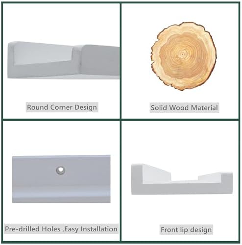 MITREL Picture Ledge Shelf Set of 4