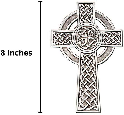 Christian Brands Pewter Knotted Celtic Wall Cross 8 Inch