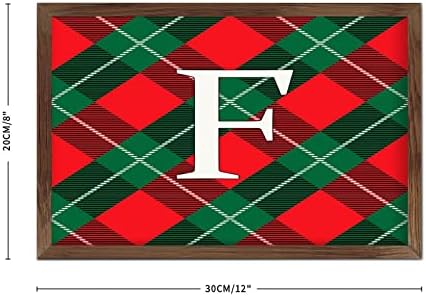 Wadcall Retro Wooden Wall Sign Initial Letter F 8x12 Inch