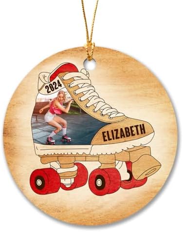 Cenluxy Personalized Roller Derby Christmas Ornament