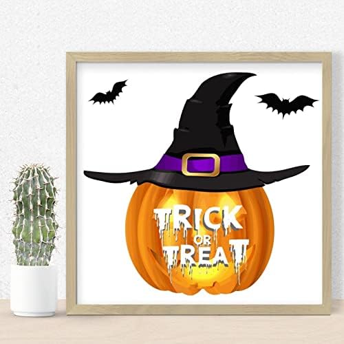 Happy Halloween Decor Jack-O-Lantern Wooden Wall Plaque