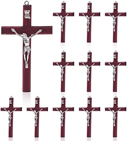 SHAOQINLIN 12 Piece Wooden Wall Cross Decor